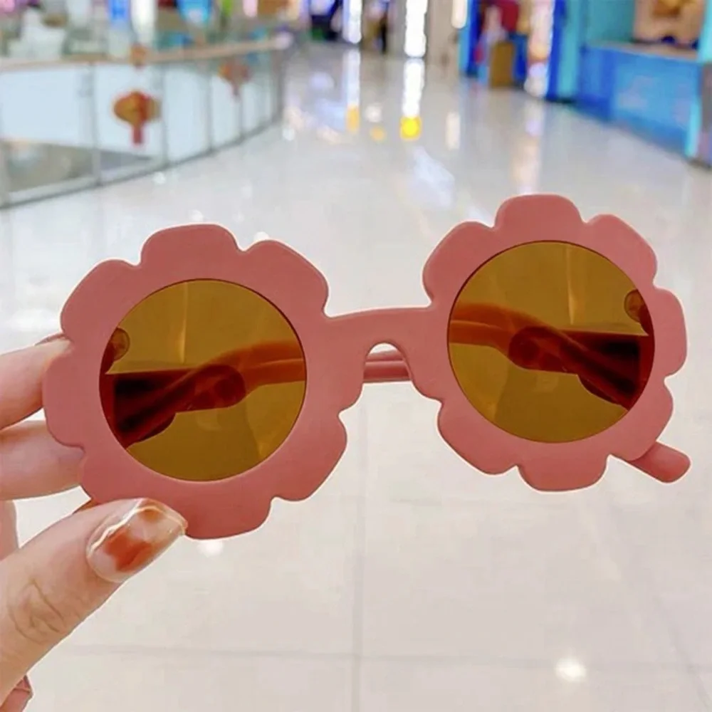 NWT Kids Pink Flower-Shaped Sunglasses
